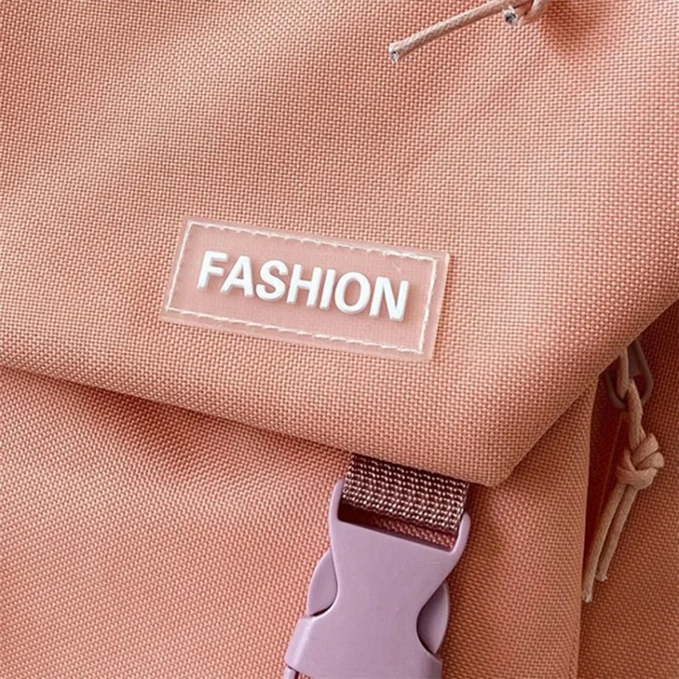Fashion Canvas Student School Schultertasche Reiserucksack Tagesrucksack - Pink