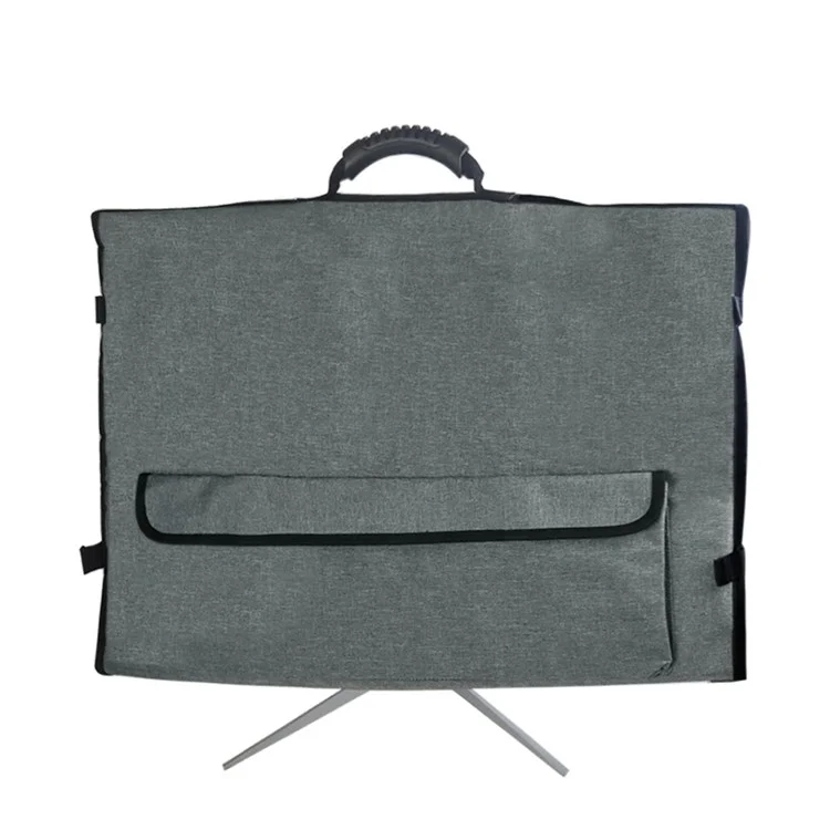 Universal 27" Monitor Carrying Case Desktop PC Computer Monitor Travel Storage Bag with Handle - Grey
