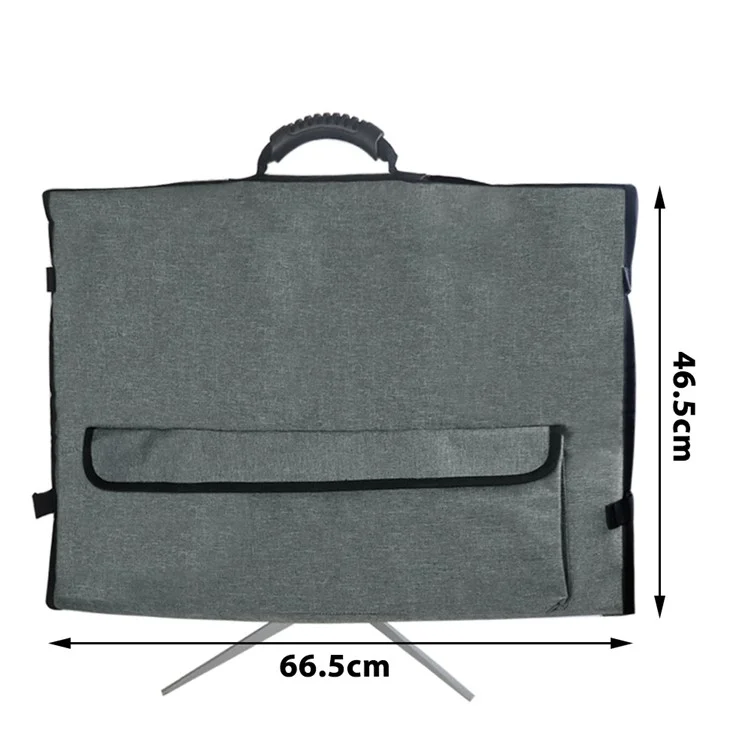 Universal 27" Monitor Carrying Case Desktop PC Computer Monitor Travel Storage Bag with Handle - Black