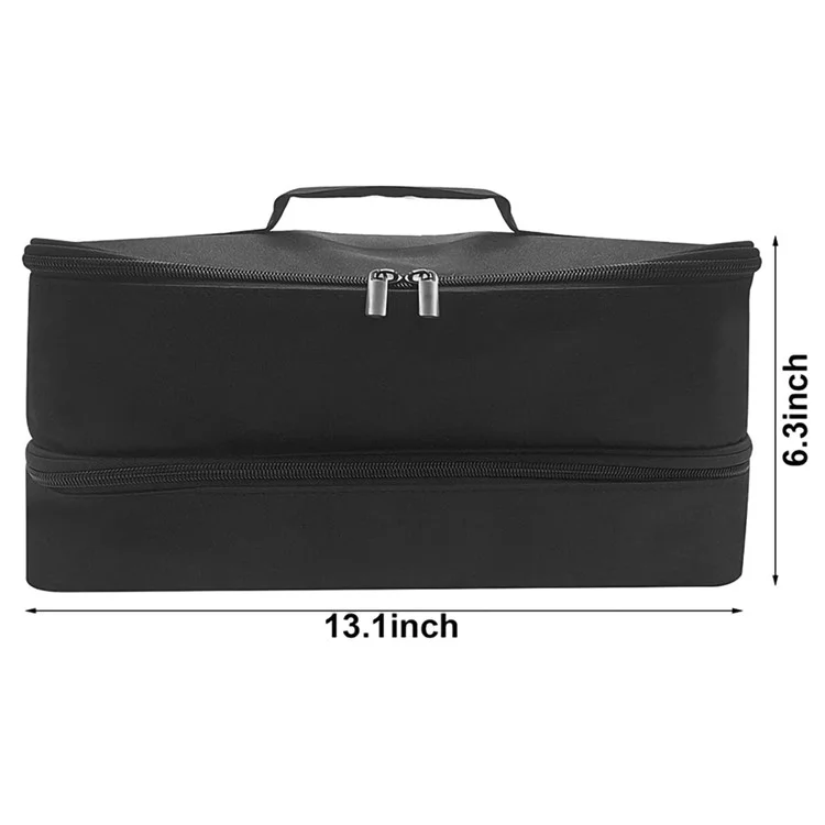 Para Dyson Airwrap / Shark Flexstyle Hair Styling Tool Storage Bag Dual Layer Oxford Cloth Carrying Bag - Negro