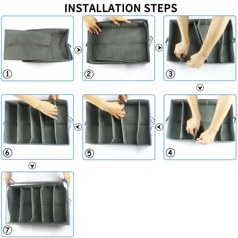 Kitchen Cutlery Drawer Organizer with Adjustable Dividers Fork Spoon Storage Case