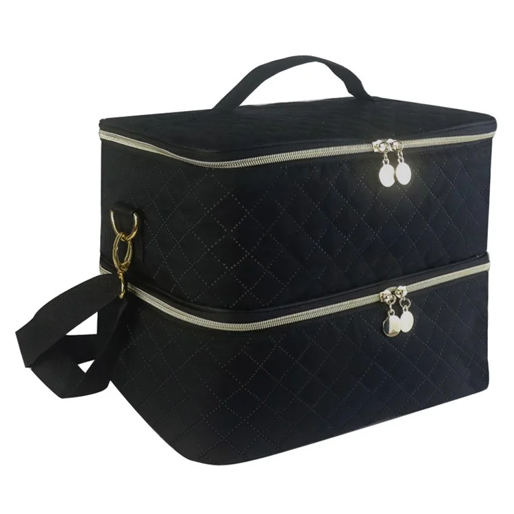 Nagellack-Organizer mit Doppelschicht Essential Oil Storage Bag mit Schultergurt