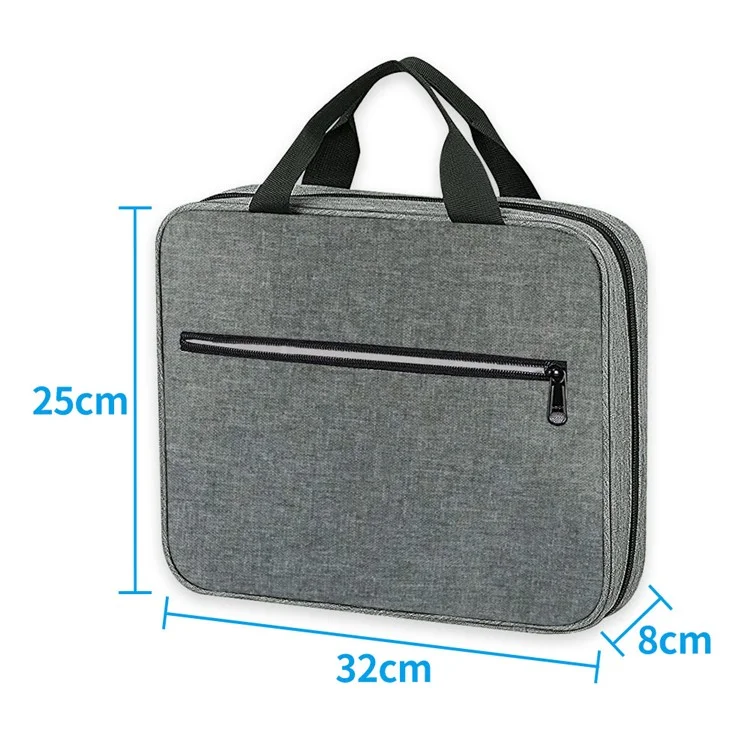 Portable Pencil Pen Case Bag Office College Stationery Storage Bag Notebook Sticky Notes Organizer Pouch