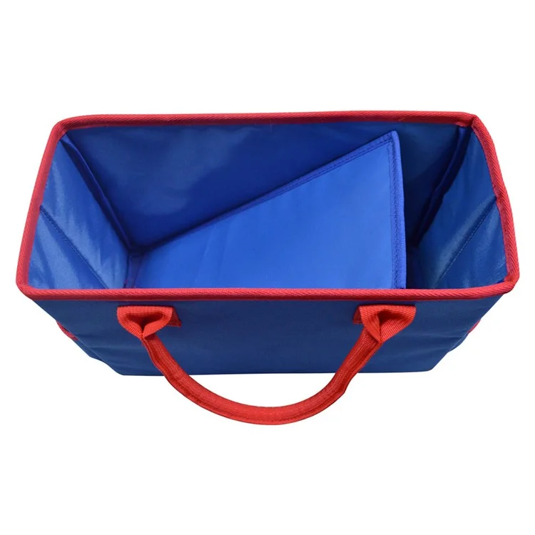 Borsa da Giardinaggio in Tela Oxford con Tasche Multiple Manutenzione Strumenti Borsa per Conservazione - Blue+Red
