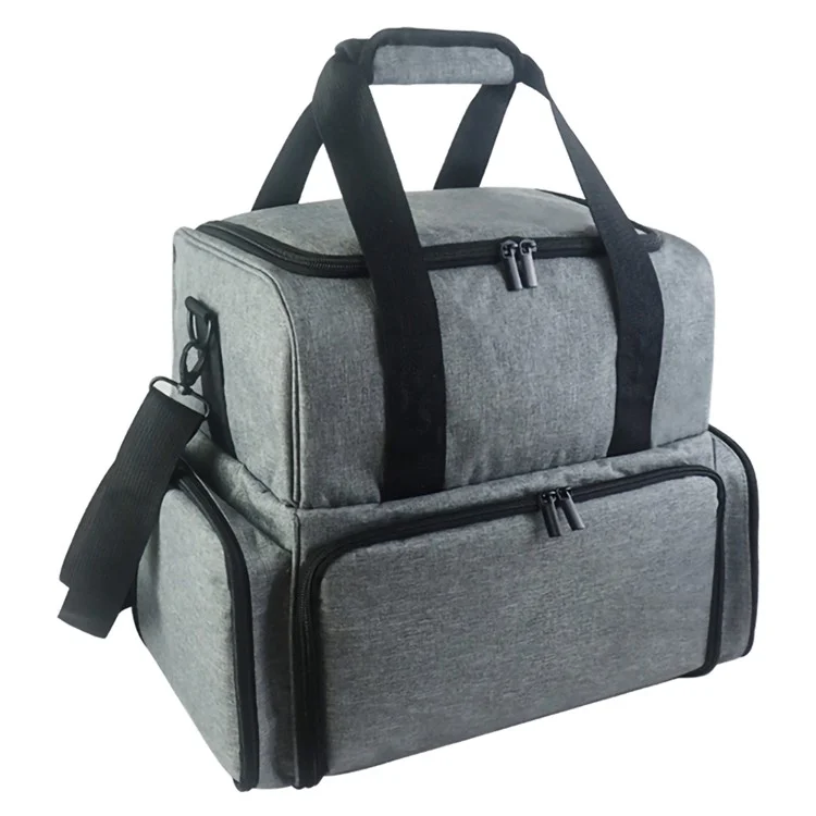 Organizador de Esmalte de Esmalte Bag Travel Carrying Storage Para Accesorios de Arte de Uñas - Gris