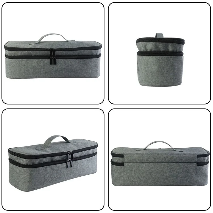 For Revlon One Step Original 1.0 / PLUS 2.0 Hair Styling Tool Storage Bag Dual Layer Polyester Handbag - Grey