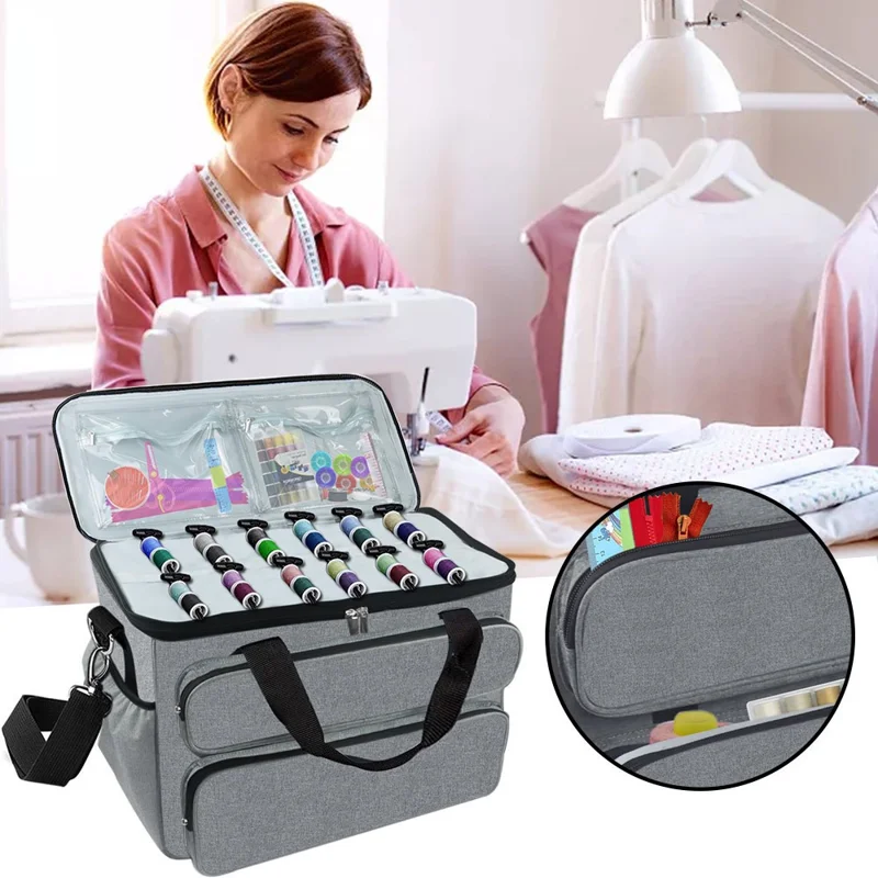 Sewing Tools Storage Bag Household Sewing Machine Needlework Accessories Polyester Crossbody Bag