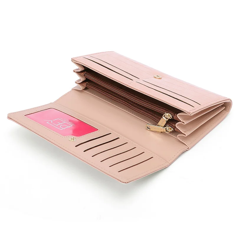 PARFAIT POUR VOUS Portefeuille en cuir PU pour femmes, porte-cartes, porte-monnaie, sac de rangement, sac à main - Bleu