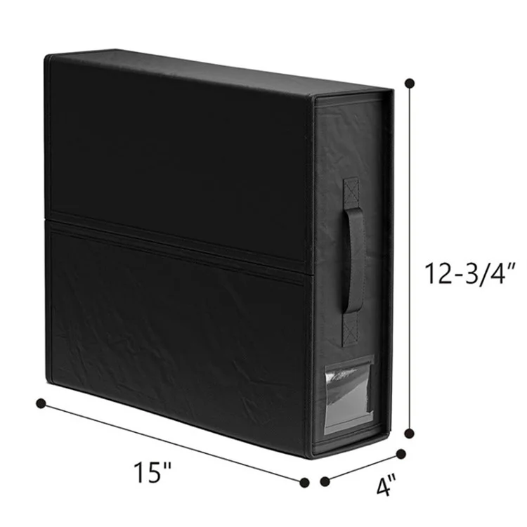 Under Bed Storage Box Oxford Cloth Foldable Clothes Blanket Organiser Handbag - Grau+Linien