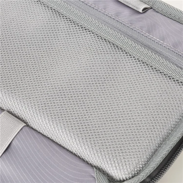 WIWU Splash-Proof Polyester Storage Bag mit Lederriemen, tragbare, verschließbare Organizer-Tasche - Grau