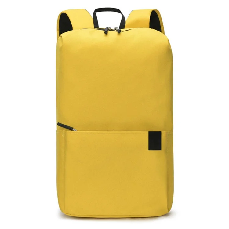 Großer Kapazität Schüler-Rucksack Tragbarer Canvas Schulrucksack Wasserdicht Reise Computer Laptop Umhängetasche - Gelb