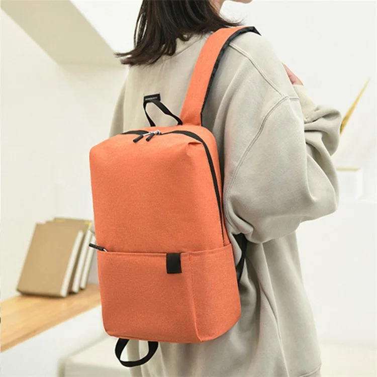 Großer Kapazität Schüler-Rucksack Tragbarer Canvas Schulrucksack Wasserdicht Reise Computer Laptop Umhängetasche - Gelb