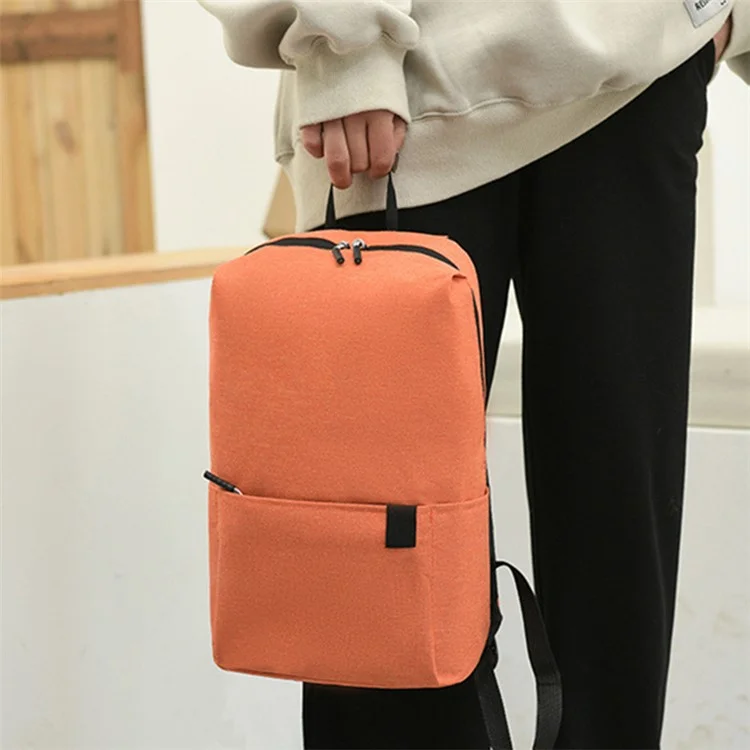 Großer Kapazität Schüler-Rucksack Tragbarer Canvas Schulrucksack Wasserdicht Reise Computer Laptop Umhängetasche - Gelb