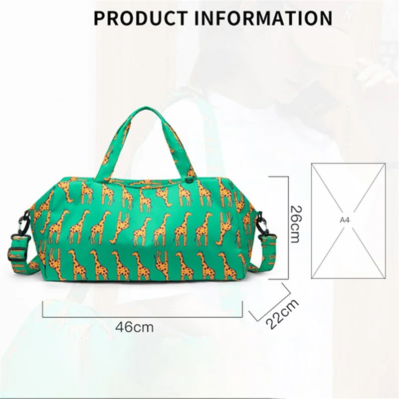 Large Capacity Dry Wet Separation Travel Duffel Bag