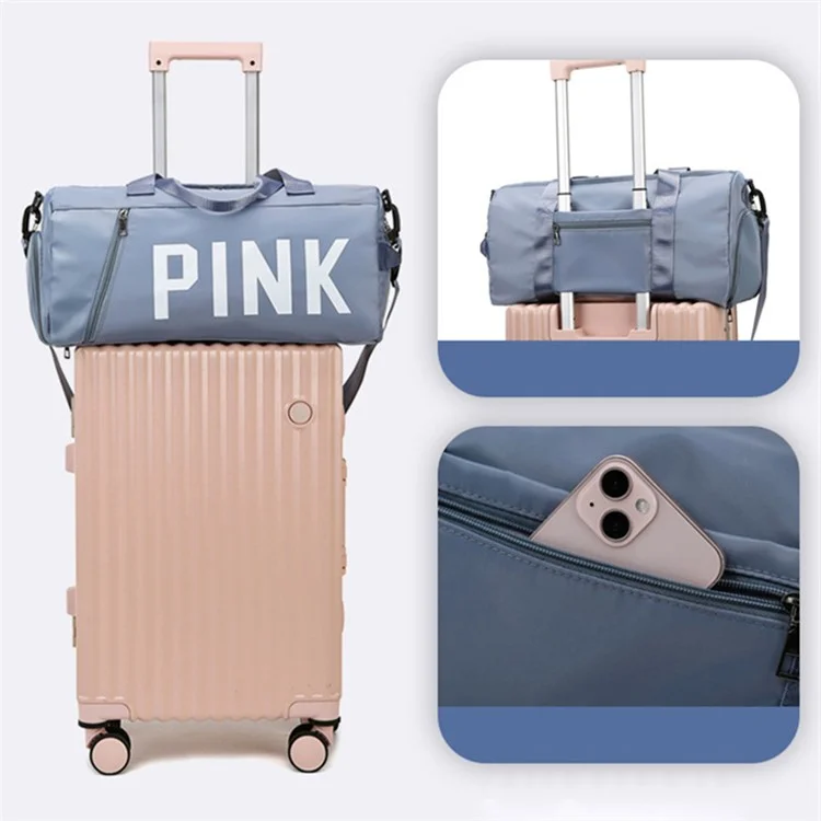 Wasserdicht Sport Fitness Yoga Tote Oxford Trendy Umhängetasche Tragbare Reise Gepäcktasche - Blau
