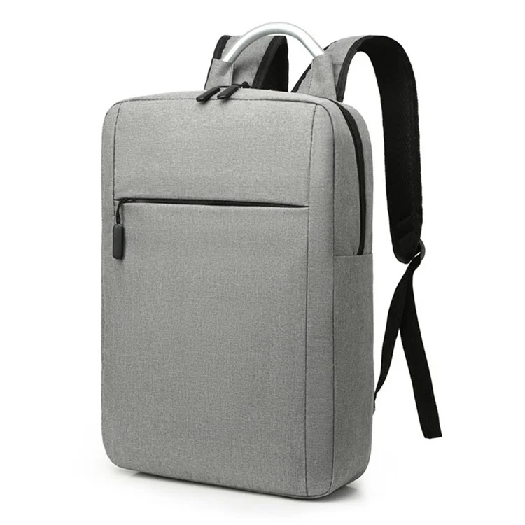 Mochila Casual de Negócios Oxford de 20L Homens Bolsa de Ombro Dupla Bolsa para Laptop - Cinza Claro