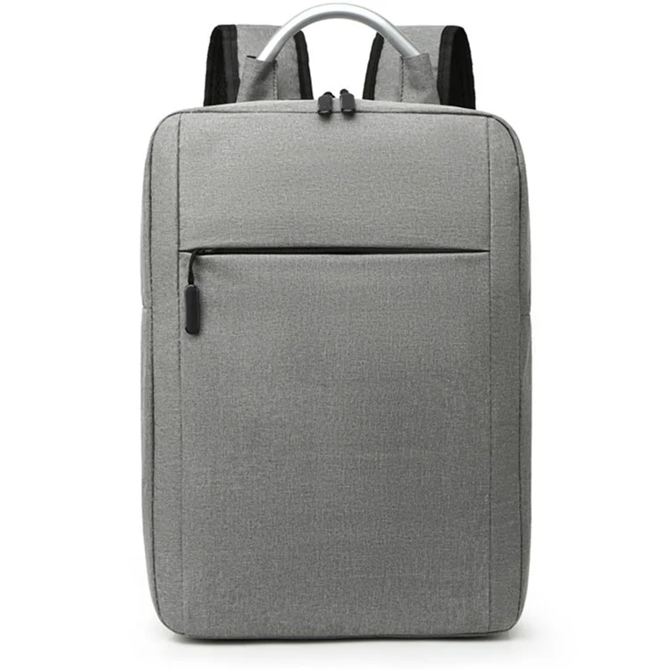 Mochila Casual de Negócios Oxford de 20L Homens Bolsa de Ombro Dupla Bolsa para Laptop - Cinza Claro