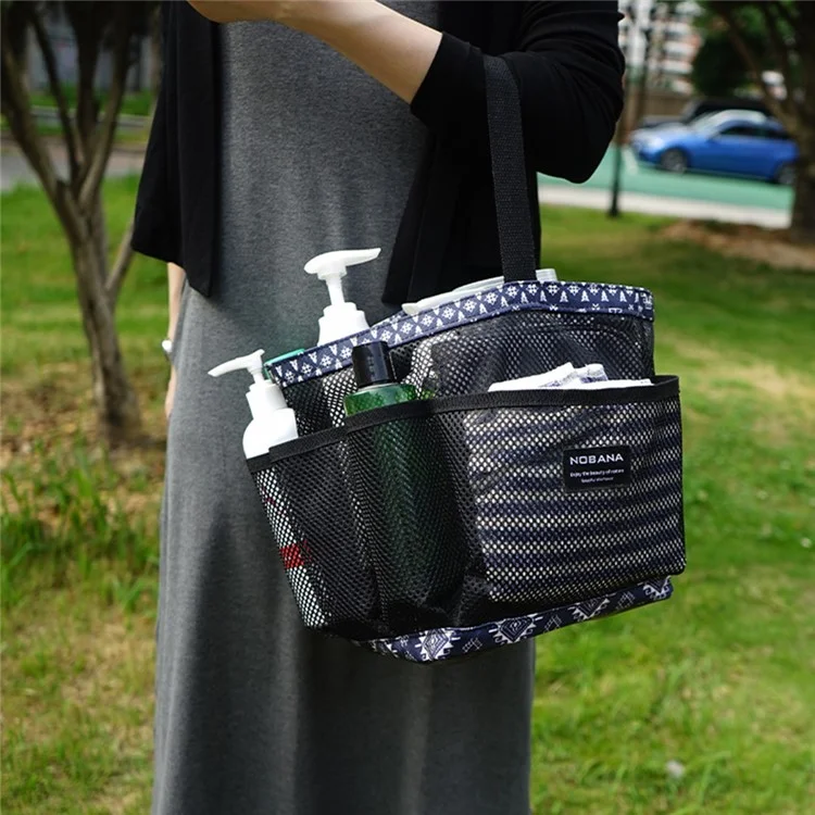 NOBANA Portatile Mesh Basket Doccia Caddy Tote Bag per Doccia all'Aperto Spiaggia Dormitorio Universitario