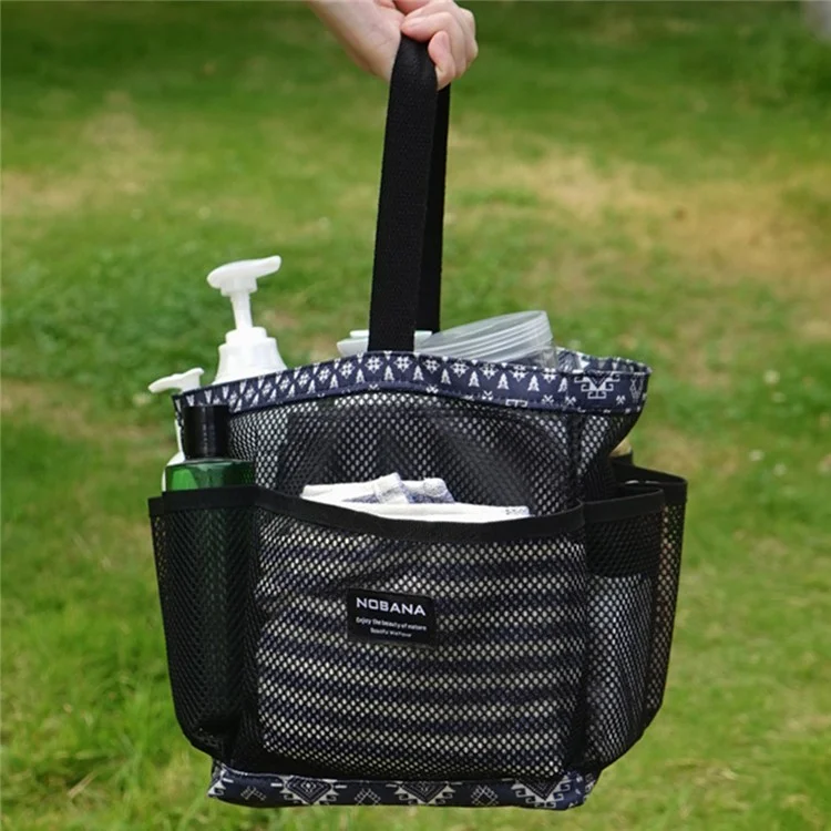 NOBANA Portatile Mesh Basket Doccia Caddy Tote Bag per Doccia all'Aperto Spiaggia Dormitorio Universitario