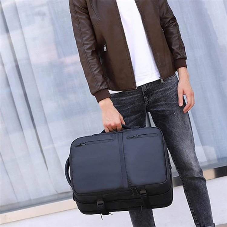 Mochila Expandível para Laptop 8828 de Oxford Cloth Viagem Sacola de Ombro Multifunction Handbag