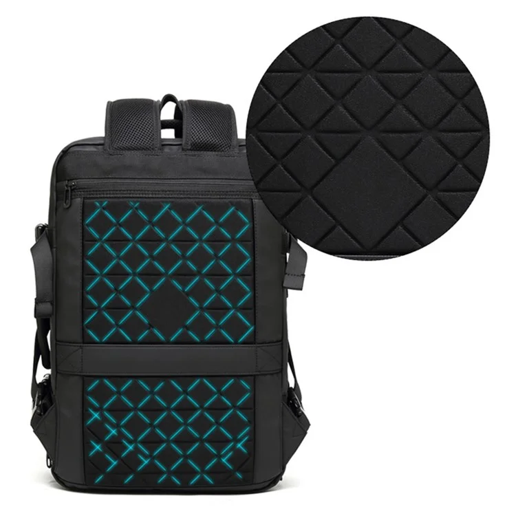 Mochila Expandível para Laptop 8828 de Oxford Cloth Viagem Sacola de Ombro Multifunction Handbag