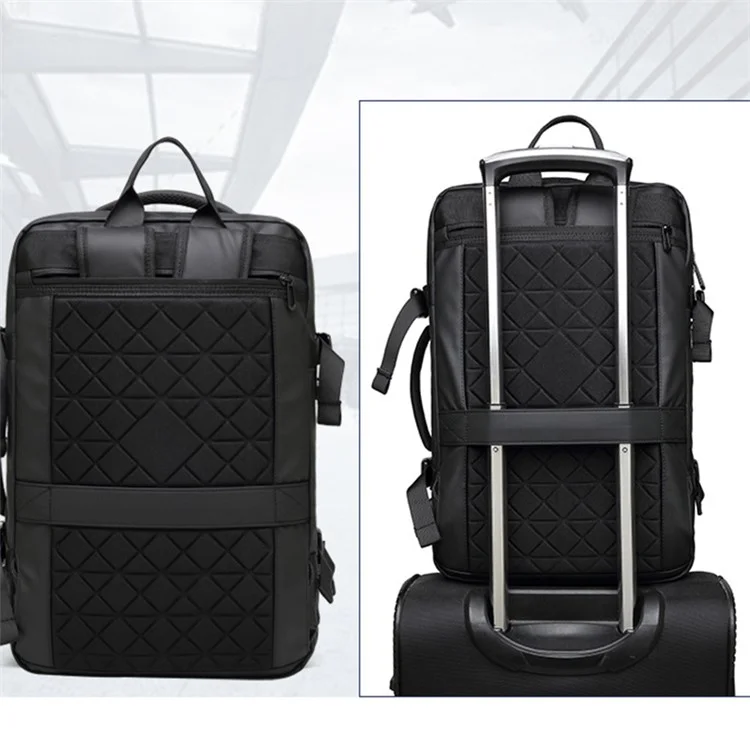 Mochila Expandível para Laptop 8828 de Oxford Cloth Viagem Sacola de Ombro Multifunction Handbag