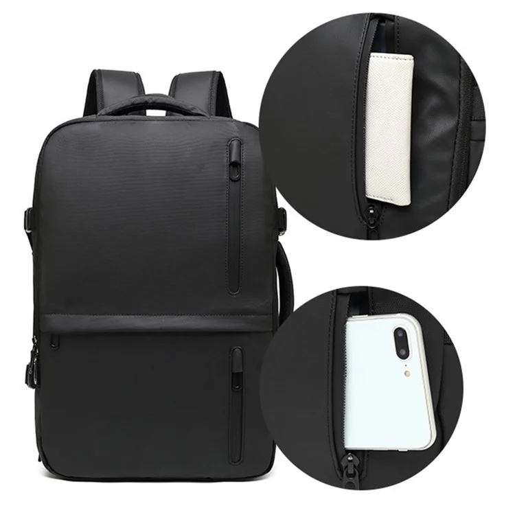 Mochila Expandível para Laptop 8828 de Oxford Cloth Viagem Sacola de Ombro Multifunction Handbag