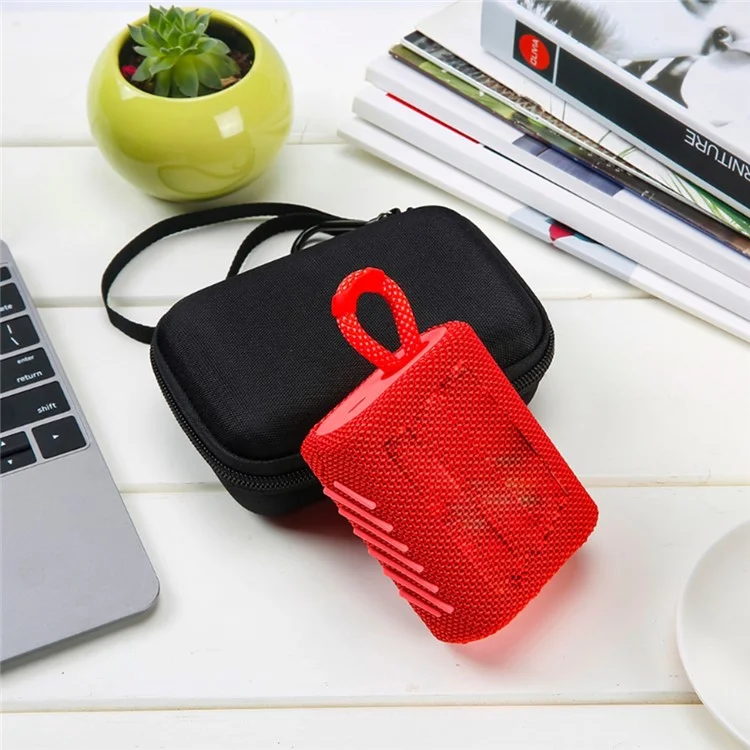 For JBL GO3 Speaker Hard EVA + Nylon Canvas Outdoor Travel Case Storage Bag Carrying Box