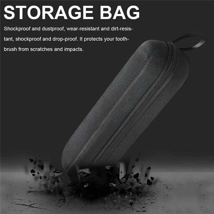 Para Oral-B Pro / Mijia / Philips Electric Toothbrush Travel Case Nylon Canvas Portable Carrying Bag