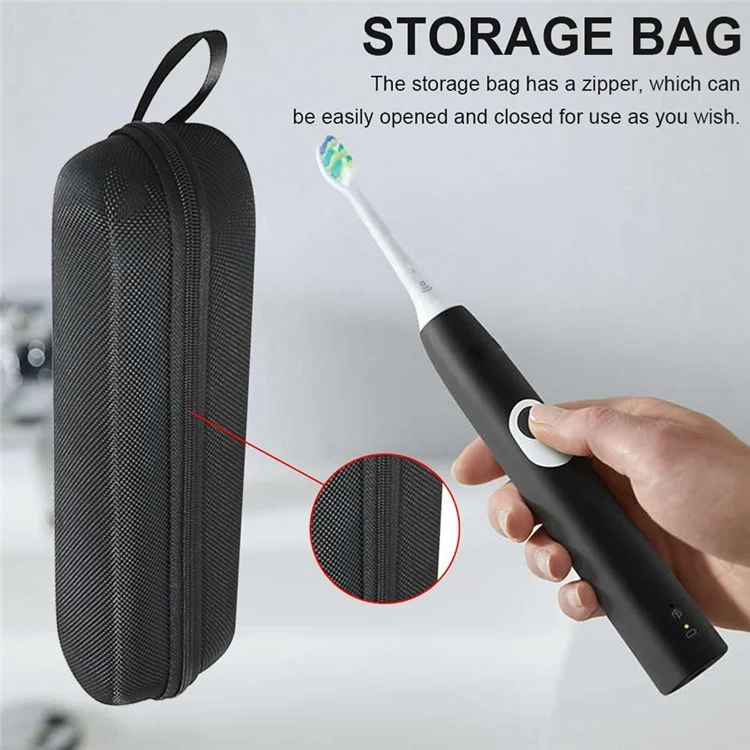Para Oral-B Pro / Mijia / Philips Electric Toothbrush Travel Case Nylon Canvas Portable Carrying Bag