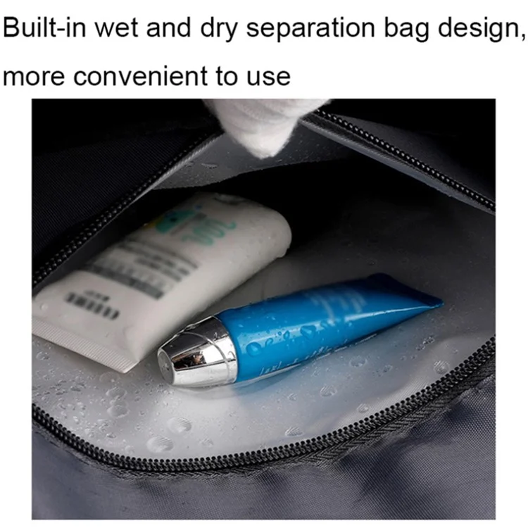 Lässige Reisetasche für Herren und Damen mit großem Fassungsvermögen, Nylon-Fitnesstasche mit Schuhfach - Grün