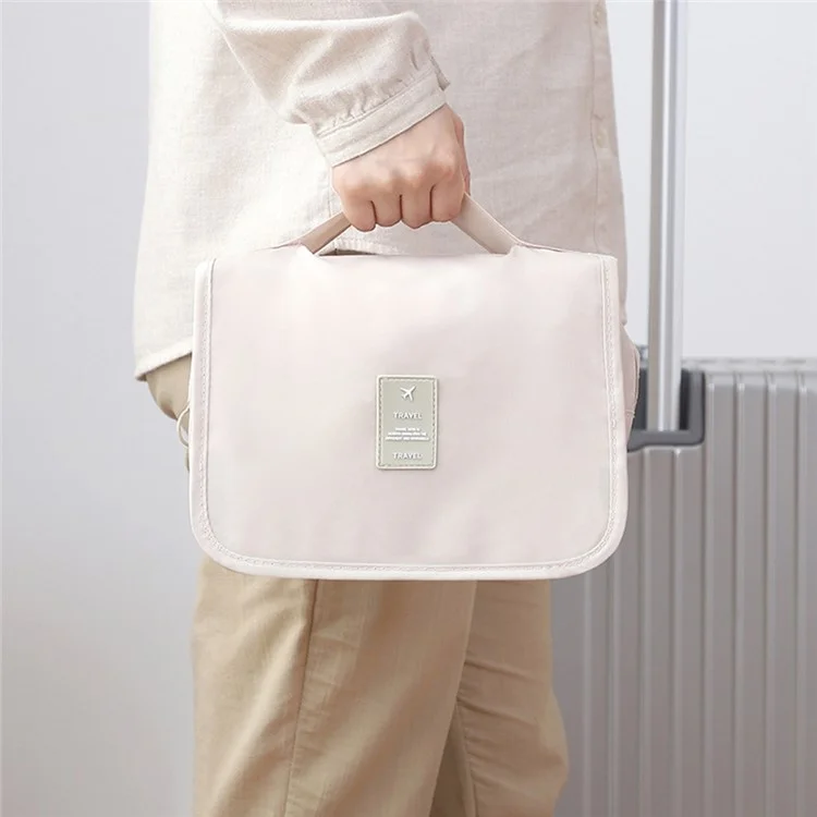 GENA Makeup Bag Travel Kosmetiktasche Toilettenartikel Organizer Oxford Tuch Badezimmerhaken Waschbeutel - Navy Blau