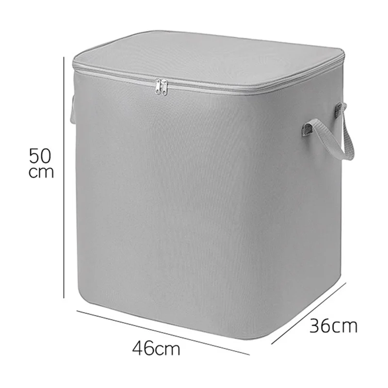 MOHO&HOME MDJ-618012 Quilt Blanket Closet Organizer 600D Oxford Cloth Storage Bag - Heightened Type / Grey