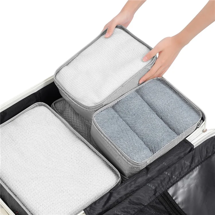 MOHO&HOME MDJ6521 Travel Clothes Storage Bag Oxford Cloth Portable Luggage Organizer Pouch, Size M