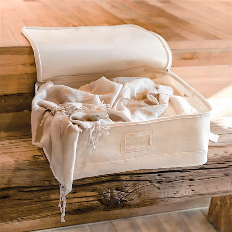 MOHO & HOME MDJ6169 Blanket Quilts Under Bed Storage Container Cotton Storage Bag for Clothes Sweater