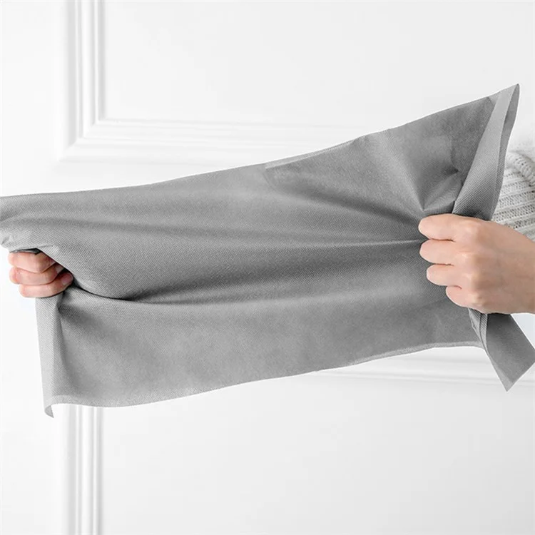 MOHO & HOME 6312 Non-woven 10 Layer Hat Storage Hanging Bag Wardrobe Shoes Hanging Organizer, 23*30*150cm - Gris
