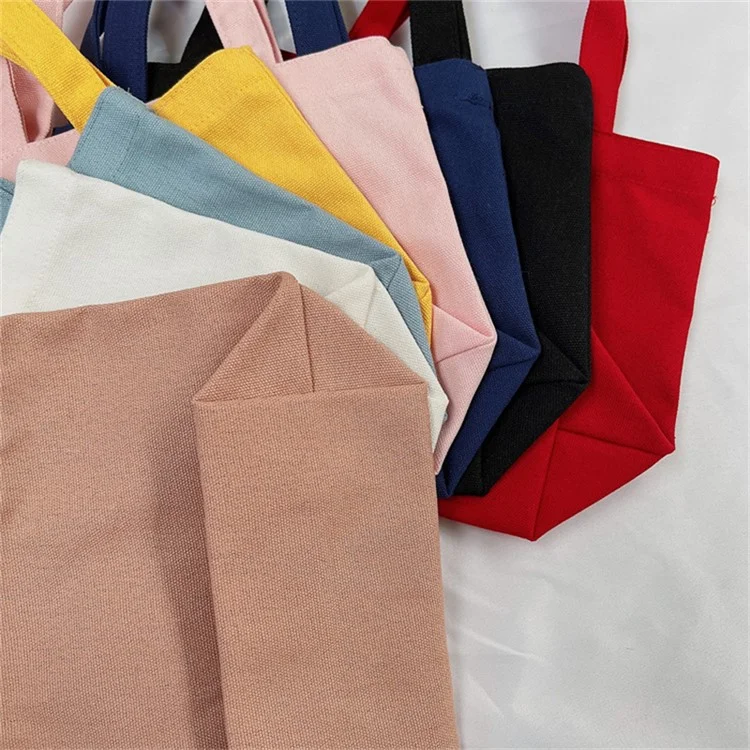 Sac à déjeuner carré en toile de couleur unie avec boîte à bentô - Vert clair