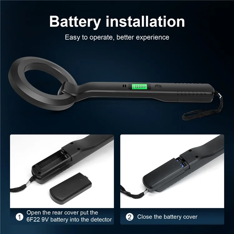 G-P Handheld LCD Display Metal Detector Portable Pin Pointer Treasure Finder Probe with Buzzer Alarm / Vibration