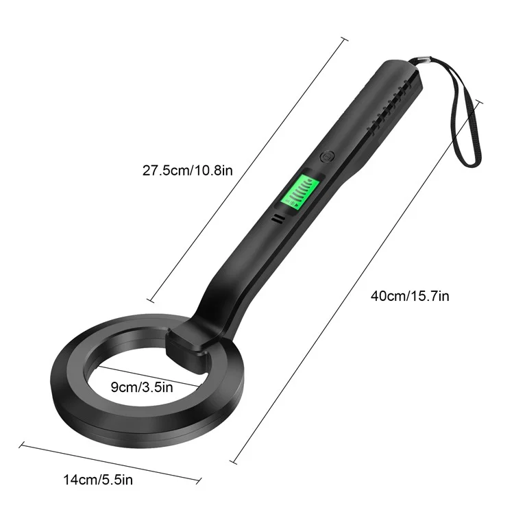 G-P Handheld LCD Display Metal Detector Portable Pin Pointer Treasure Finder Probe with Buzzer Alarm / Vibration