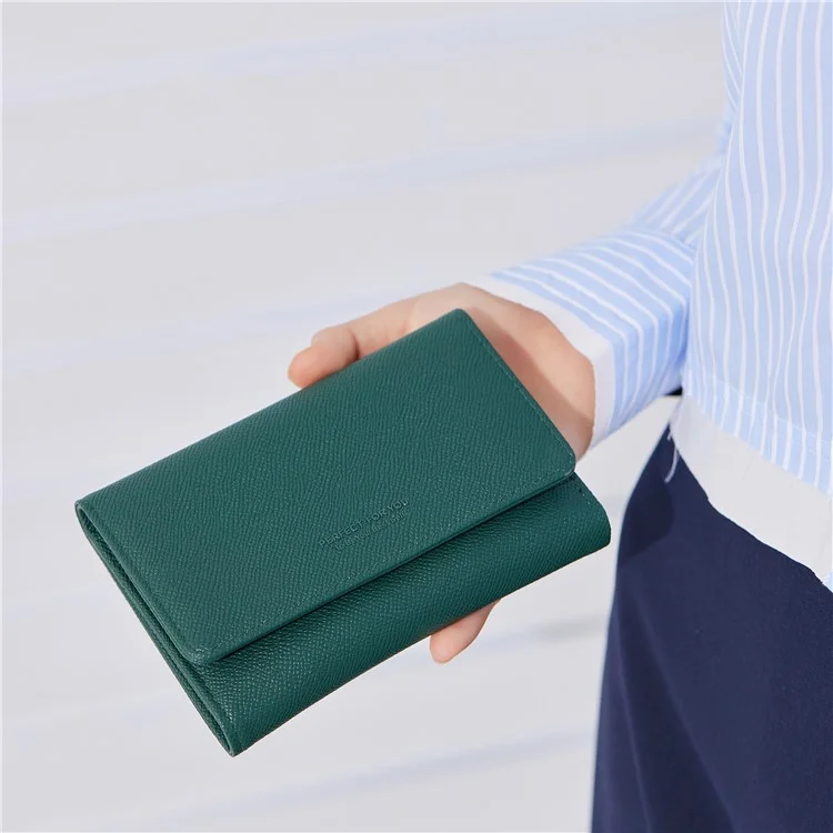 PERFECT FOR YOU 6338-008 Tri-fold Short Wallet PU Leather Women Cards Coins Storage Bag - Pink