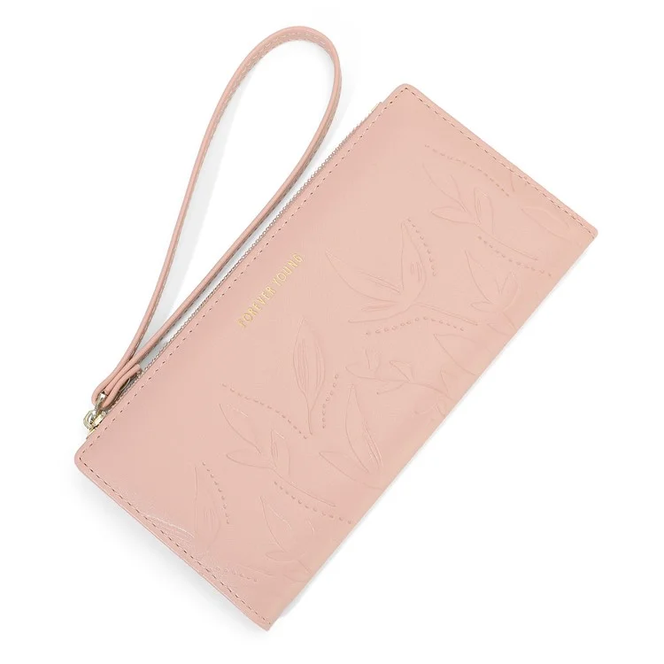FOREVER YOUNG 8302-007Y Клатч для сотового телефона Длинный бумажник PU Leather Women - Розовый
