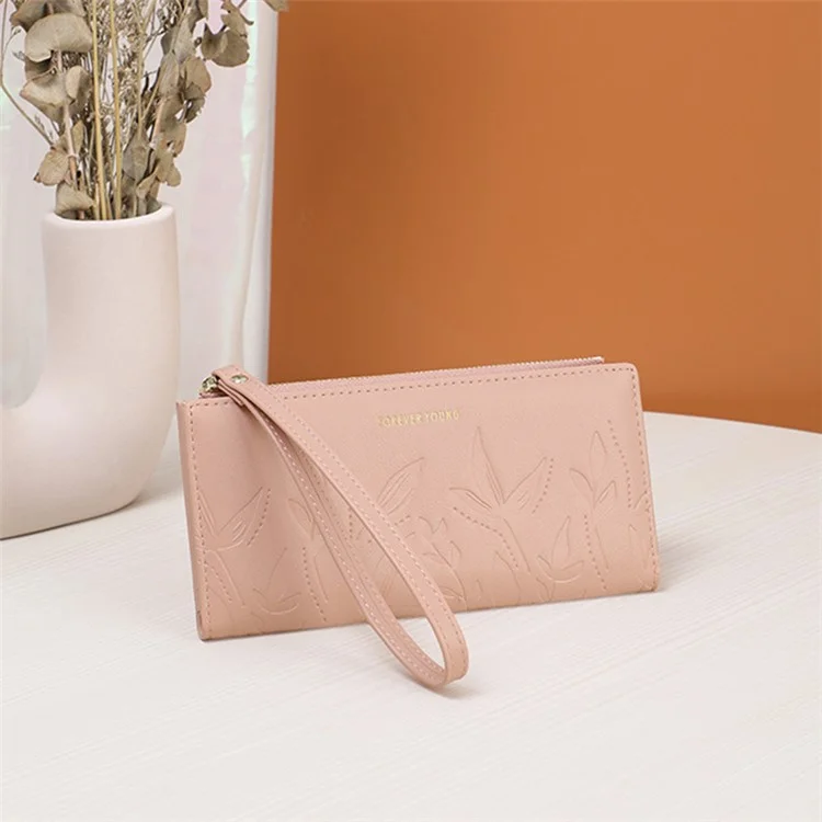 FOREVER YOUNG 8302-007Y Клатч для сотового телефона Длинный бумажник PU Leather Women - Розовый