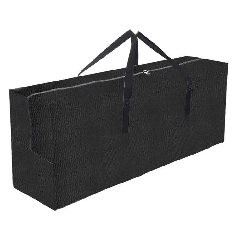 210D Oxford Cloth Waterproof Furniture Cushion Storage Bag with Handle for Garden Patio - 122*39*55cm