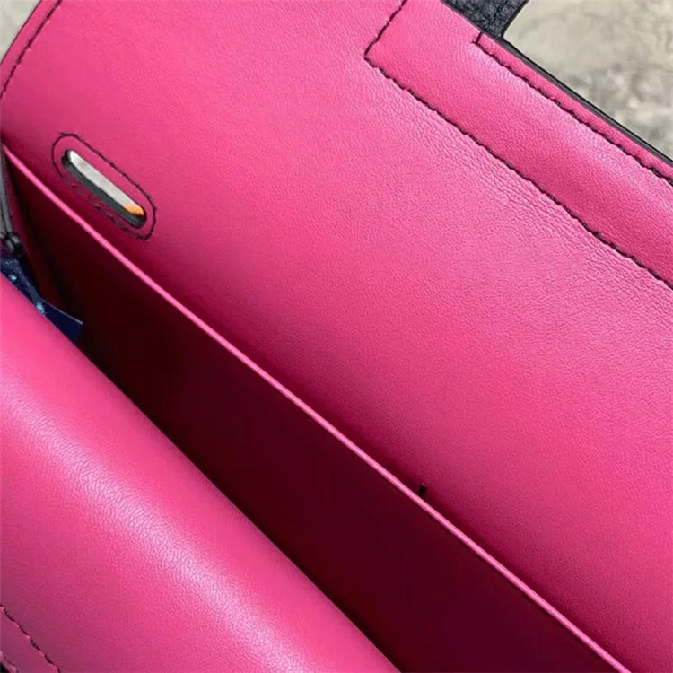 Sac à bandoulière en cuir de vache de première qualité pour femmes - Beige / Marron