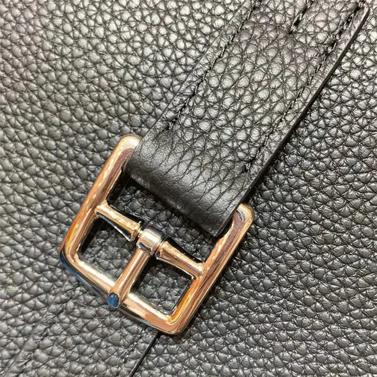 Sac à bandoulière en cuir de vache de première qualité pour femmes - Beige / Marron