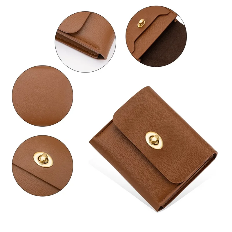 BAELLERRY K8324 PU Leather Card Holder Women's Wallet Small Change Coin Storage Bag - Brown