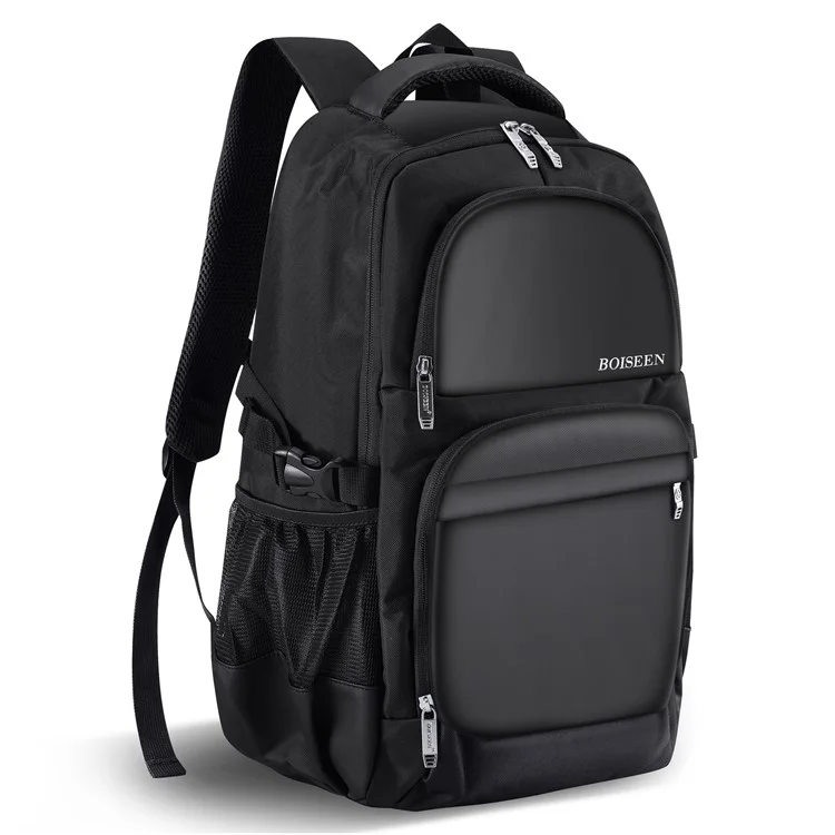 BAELLERRY 3878 USB Port Dual Shoulders Bag Waterproof Nylon Laptop Backpack Travel Daypack