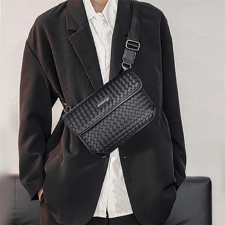 BAELLERRY N8915 Business Style Satchel PU Leather Crossbody Shoulder Bag Travel Commuting Daypack