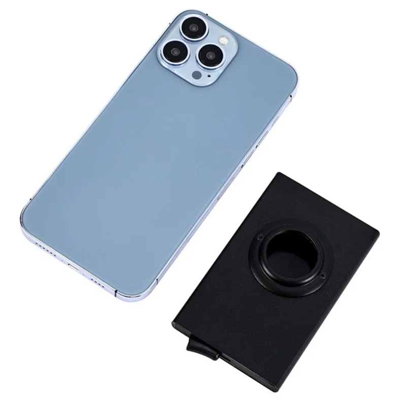 RFID Blocking Card Case Aluminum Alloy Automatic Pop-Up Credit Card Holder Smart Tracker Bag for AirTag - Grigio