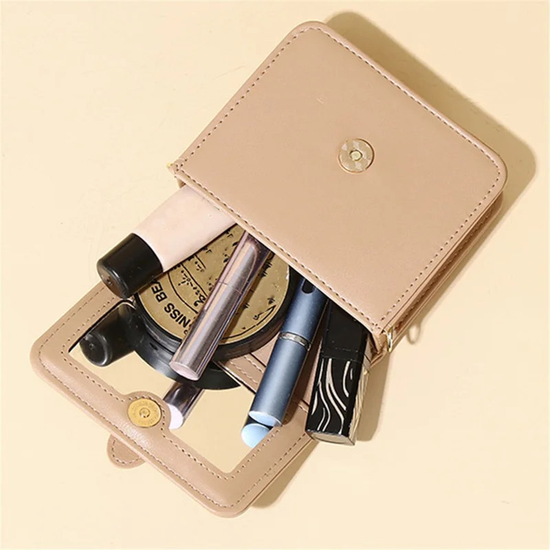 Metal Chain Shoulder Strap PU Leather Women Single Shoulder Crossbody Bag - Light Green